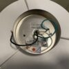 Set of 2 Glittery Silver Circle Light Fixtures