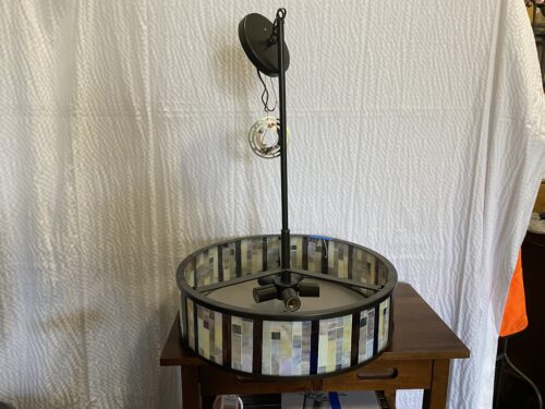 KICHLER Iridescent Tiled 5-Light Circular Pendant Fixture