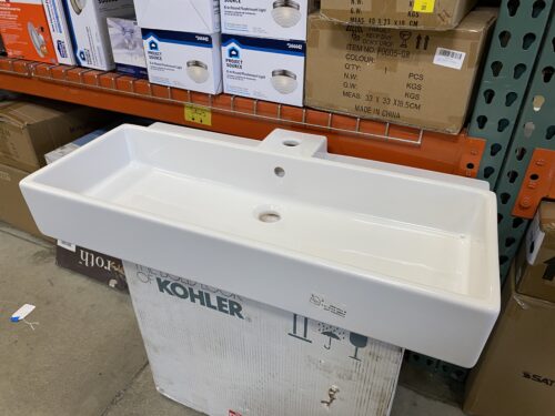 IKEA Lillangen White Ceramic Bathroom Sink