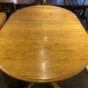Warm Blonde Oval Clawfoot Dining Table