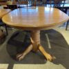 Warm Blonde Oval Clawfoot Dining Table