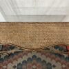 Twisted Copper & Wicker Sofa Table