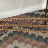 Twisted Copper & Wicker Sofa Table
