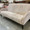 Light Tan Highbacked Slope Armed Sofa