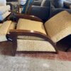 Subtle Orange Geode Lowkey Recliner Armchair