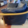 Maurice Villency Leather & Teak Armchair
