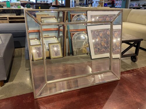 RENWIL Beveled Edge Mirror w/ Silver Bead Trim