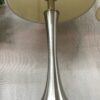 Pair of Contemporary Brushed Nickel Tall Table Lamps