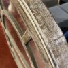 Rustic White Wash Arch Top Mirror