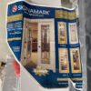 SIGNAMARK White Pre-Hung Frosted Tempered Glass Door