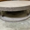 RESTORATION HARDWARE Bora Grey Reclaimed Oak Circuler Coffee Table