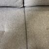 WORLD MARKET Light Grey Tufted L Sectional with Stoarge Chaise