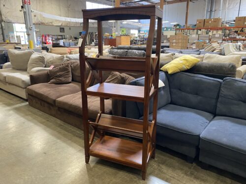 PIER 1 Red Wood Magazine Rack Bookshelf