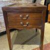 Vintage Gold Chain Single Drawer Side Table
