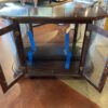 Stout Dark Brown Curio Cabinet w/ Decorative Curved Glass