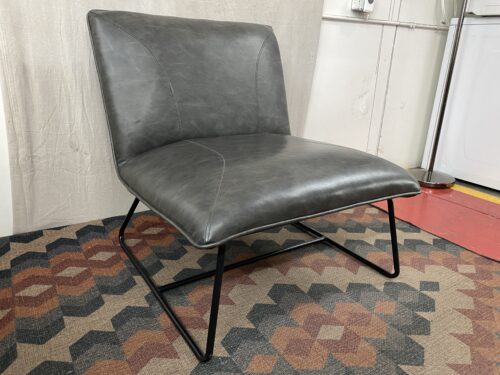 DIAMOND SOFA Jordan Armless Accent Chair in Weathered Grey