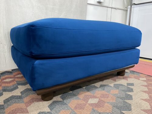 JOYBIRD Miller Cobalt Blue Modern Ottoman