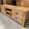 Weathered Oak "Plasma" Mission Style Media Center
