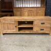 Weathered Oak "Plasma" Mission Style Media Center