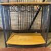 2-Tone Metal Frame Baker's Rack w/ Bottle Storage