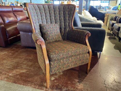 Old School Parlor Armchair w/ Pillow