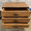 CRATE & BARREL Knox Black Trim & Walnut Low Storage Bookshelf