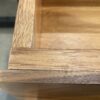 CRATE & BARREL Knox Black Trim & Walnut Low Storage Bookshelf