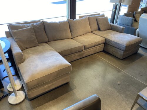 MCCREARY MODERN Double Chaise Four Seater Couch in Tan