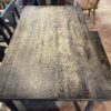 Rustic Dining Table with Bench and Four Chairs