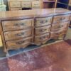 Vintage French Provincial Nine Drawer Dresser