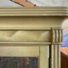 Butter Yellow Glass Door Hutch