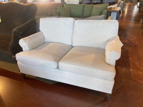 Simple Off White Loveseat