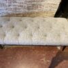 Tufted Indoor Grey Bench