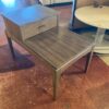 Mid-Century Modern Two Tier End Table with Drawer