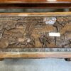 Hand Carved Farm Scene Wood Coffee Table