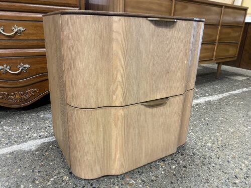 RESTORATION HARDWARE Kyoto Closed Nightstand in Greige