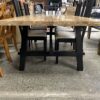 IKEA Skogsta Blonde & Black Wooden Dining Set