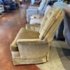 Vintage Gold Velvet Swivel Chair