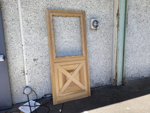 DIY Unfinished Custom Door with Open Top