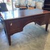 Warm Umber Executive Desk with 3 Drawers