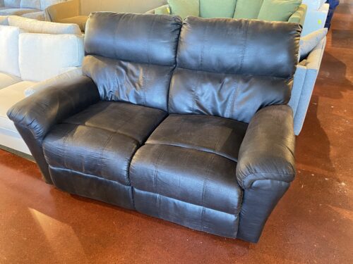 Manual Double Reclining Loveseat with Soft Upholstery
