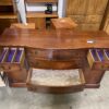 Warm Umber Curved Face Buffet with 6 Drawers
