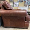 RAPALLO Brown Patchwork Leather Armchair w/ Nailhead Trim