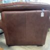 RAPALLO Brown Patchwork Leather Armchair w/ Nailhead Trim