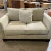 JONATHAN LOUIS Off-Grey Curved Arm Loveseat