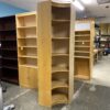 Blonde 6-Shelf Curved Corner Display Shelf