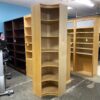 Blonde 6-Shelf Curved Corner Display Shelf