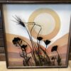 Vintage Lucid Lines Framed Art Piece by Virgil Thrasher