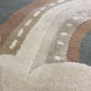 TOWN & COUNTRY LIVING Eternal Rainbow Rug with Blue Background