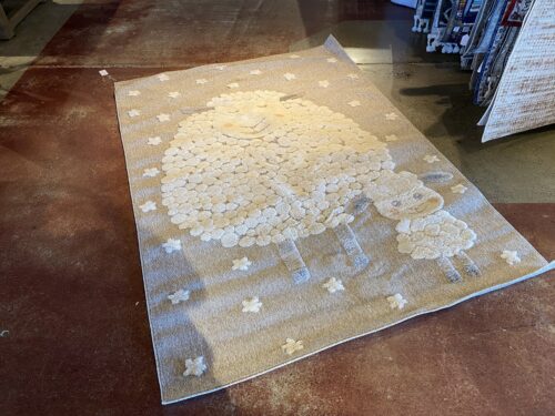 TOWN & COUNTRY LIVING Beige Sheep & Lamb Rug